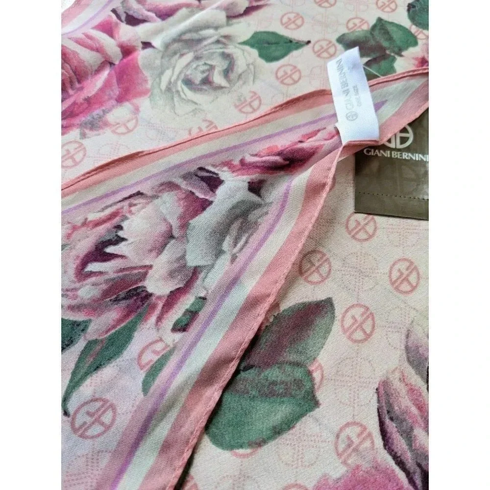 NWT Giani Bernini Women's Scarf Floral Pink (MSRP $48)